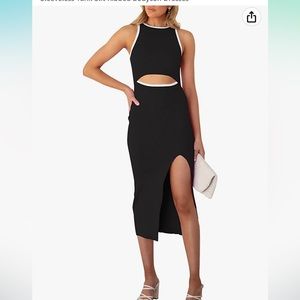 Pink Queen Women’s Summer Cutout Midi Dress